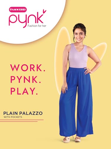 Lux Cozi PYNK Cotton Plazzo for Women_COZI_PYNK_PLAINPALAZZO_MRN_FS_1PC Maroon