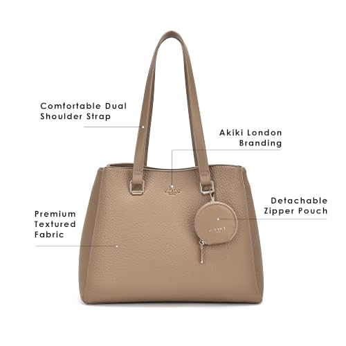 Akiki London Women's Romford Satchel Handbag | Satchel Bag for Work | Ladies Purse | Stylish Shoulder Bag | Gift For Women