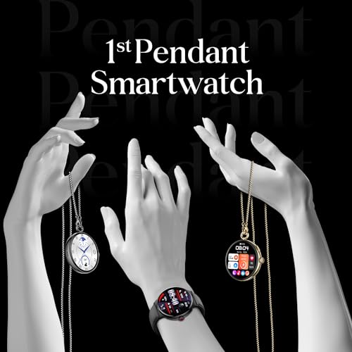 itel Unicorn Smartwartch with Single chip BT Calling, 1.43" AMOLED Display, 500 Nits Brightness, Rotating Crown, IP68 Waterproof, 200+ Watch Faces, 100% Charging Approx 70 mins (Dark Chrome)