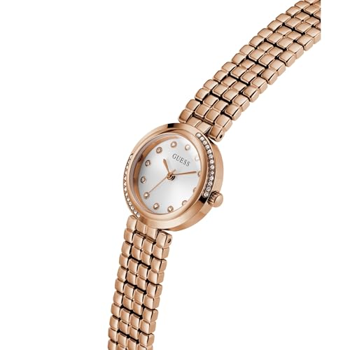 GUESS White Round Dial Analog Women's Watch - GW0930L3