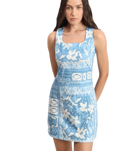 VERO MODA Womens Mini Dress Faded Denim