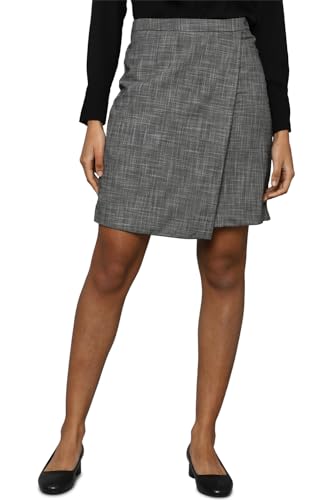 Allen Solly Polyester Blend Western Skirt Grey