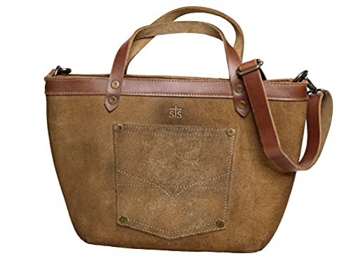STS Ranchwear Calvary Satchel Distressed Brown Leather One Size, Distressed Brown Leather, One Size