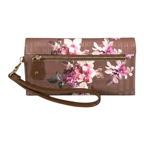 Steve Madden Women's Trifold Wallet, Cog/Multi, One Size, Logobar Trifold