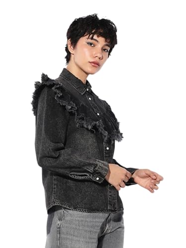 ONLY Women's Regular Fit Black Jacket