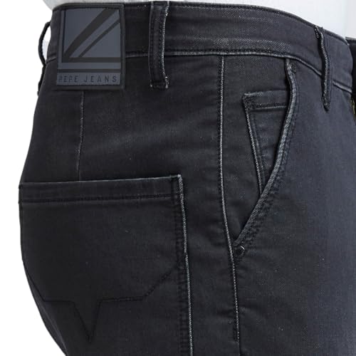 Pepe Jeans Men's Straight Pants (PM208033S911_Black
