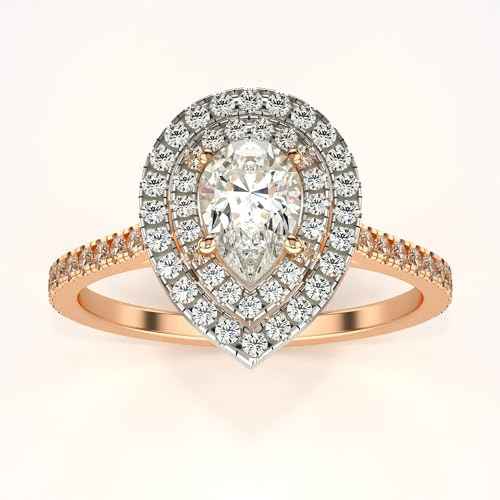 VALANOVA Hallmarked 14K Gold & Certified Lab Grown Diamond 0.71cts | Ring For Women's/Girls | Stylish & Elegant | VGR0467S | Ring Size: 8