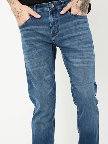 Max URB_N Men Slim Fit Washed Jeans (DMBSLFES2305GVMID Blue)_28