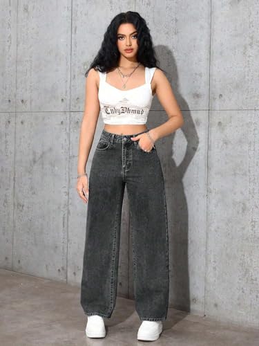 KOTTY Women Trendy Black Denim Loose Fit Casual Wear Jeans-X1_KTTLADIESJEANS848XL