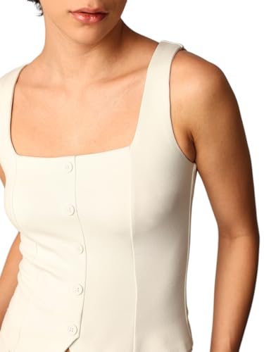 ONLY Women Regular Fit Cream Top