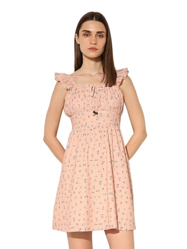ONLY Women's Fit and Flare Pink Dress