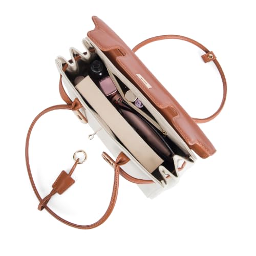 Lino Perros Ella Luxe Flap Beige Shoulder Bag