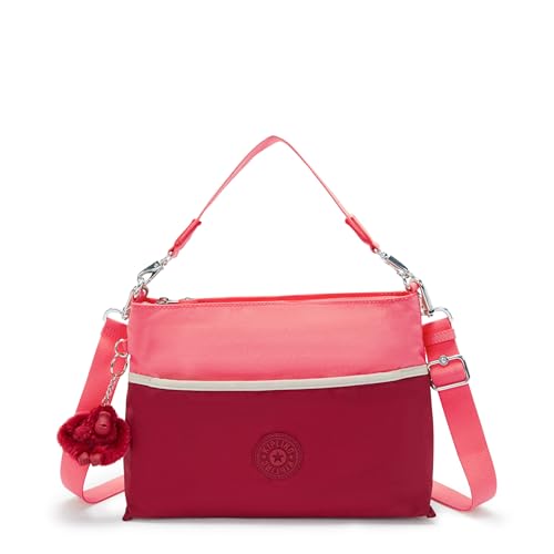 Kipling Hadia Shoulder Bag, Funky Red Bl, 8''L x 12''H x 4''D