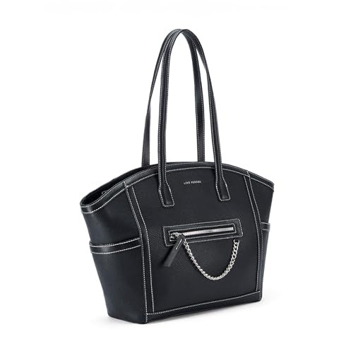 Lino Perros Monroe Viola Black Tote Bag