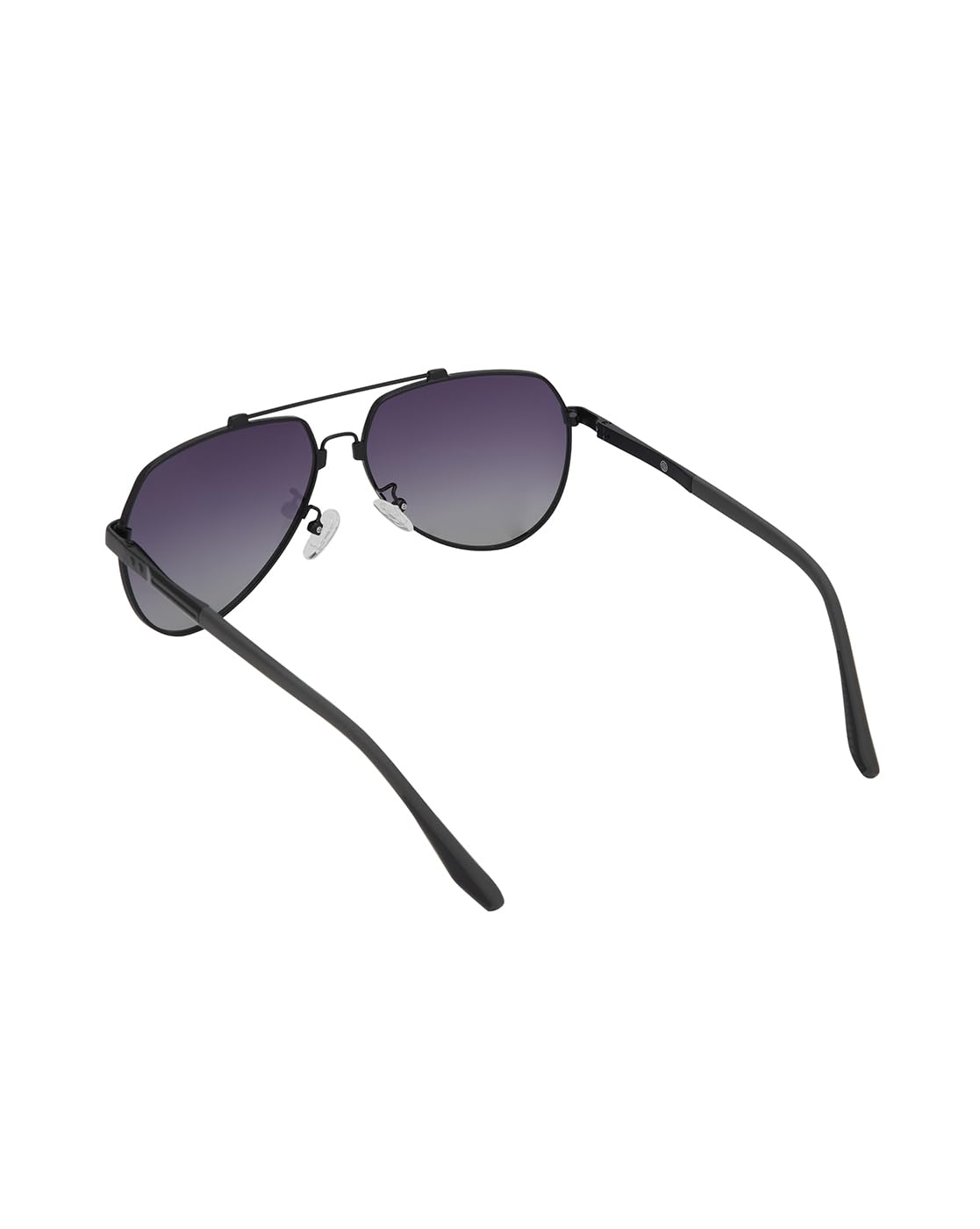 Carlton London Black Toned with Blue Polarised Lens Aviator Sunglass for mens