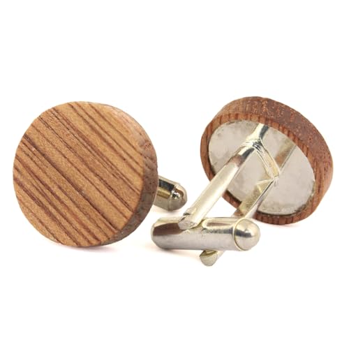 Peluche Natural Wooden Cufflinks for Men