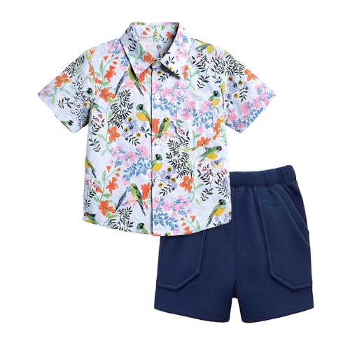 Hopscotch 2-Pc Floral Shirt & Short Set (6-7 Years)