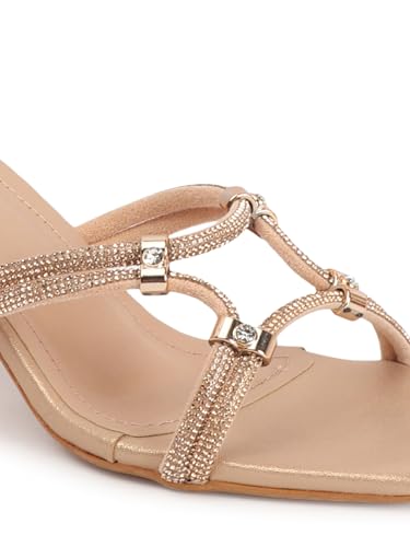 Carlton London Women Sandal,Rose Gold,UK-3