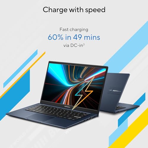 ASUS Vivobook 14 (2025),13th Gen, Intel Core i3-1315U, 8GB RAM, 512GB SSD, FHD, 14", (35.5 cm) Windows 11 Home, M365 Basic(1 Year)* Office 2024, Quiet Blue,1.4 Kg, X1404VA-EB322WS, Thin & Light Laptop