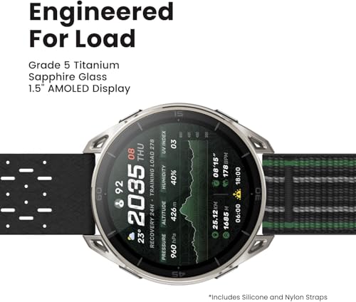 Amazfit Cheetah 2 Ultra 47mm GPS Smartwatch, 1.5" AMOLED Sapphire Glass, Ti Case, 30-Day Battery, Flashlight, 64GB, Offline Maps, 5 ATM, 180+ Sports & HYROX Fitness Tracker for Android & iPhone