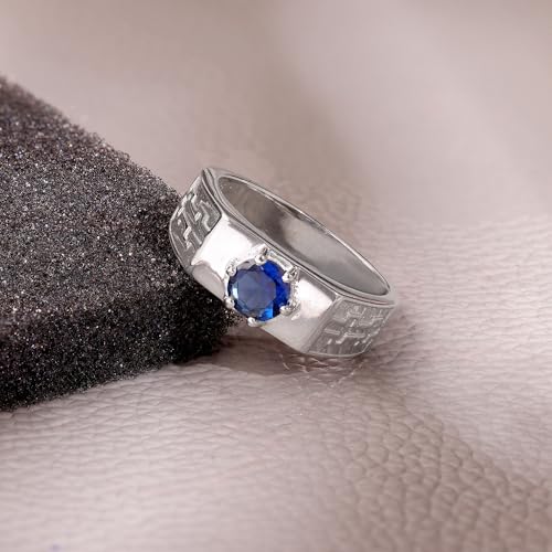 GIVA 925 Silver Imperial Brilliance Ring For Him, Fixed Size, Indian -20 | Gifts for Men and Boys | With Certificate of Authenticity and 925 Stamp | 6 Months Warranty