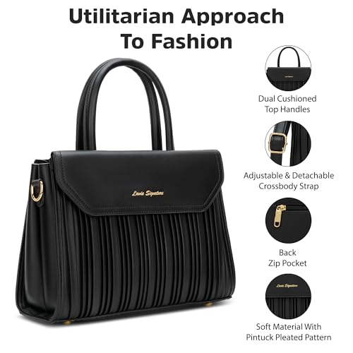 Lavie Signature Women's Austin Satchel Bag | Satchel Handbag for Work | Ladies Purse | Stylish Shoulder Bag | Gift for Women