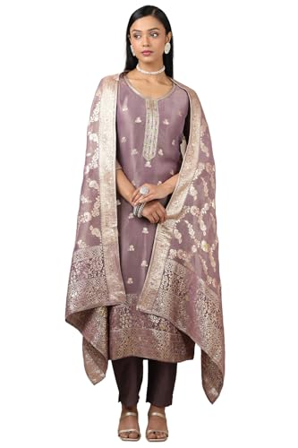 Soch Women's Tissue Salwar Suit Set (EWS5CD21717_Purple