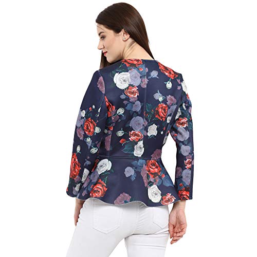 Zima Leto Women's Blazer (7022_Navy Blue_Small)