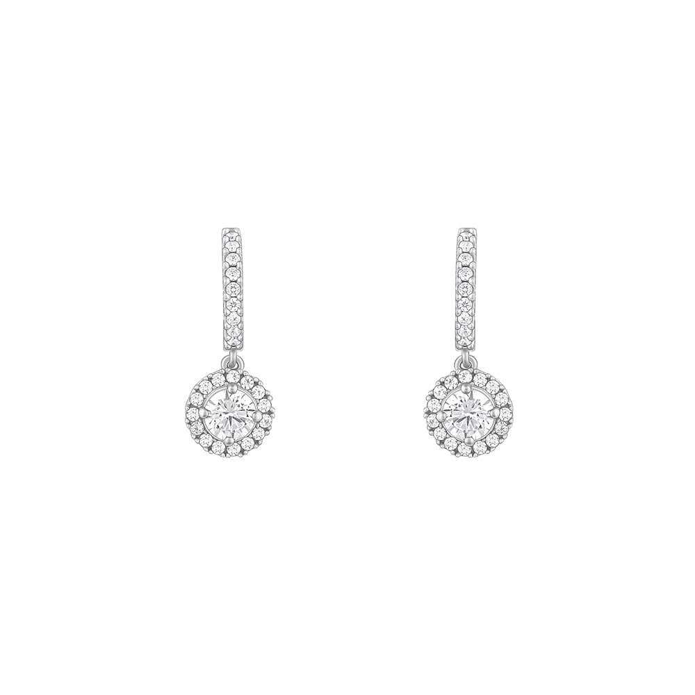 GIVA 925 Silver Zircon Drizzle Drop Earrings| Gifts for Girl friend | With Certificate of Authenticity and 925 Stamp | 6 Month Warranty*