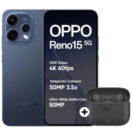 OPPO Reno15 5G Smartphone 8+256GB Dark Blue