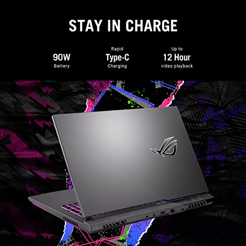 ASUS ROG Strix G17 (2022), 17.3"(43.94 cm) FHD 360Hz/3ms, AMD Ryzen 9 6900HX, 8GB RTX 3070 Ti Graphics, Gaming Laptop (16GB/1TB SSD/90WHrs Battery/Windows 11/Office 2021/Gray/2.9 Kg), G713RW-KH110WS