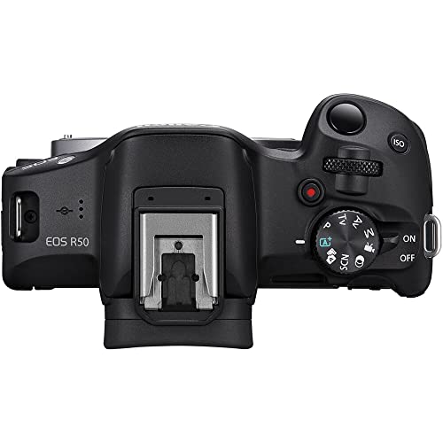 Canon EOS R50 Mirrorless Camera with 18-45mm & 55-210mm Double Lens Bundle