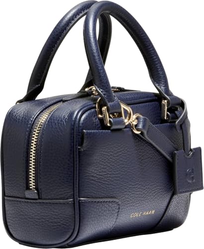 Cole Haan Women's Beverly Leather Mini Satchel, Midnight Moon, UNIT