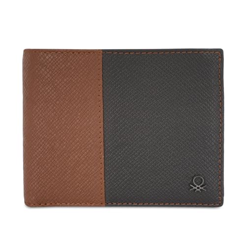 UNITED COLORS OF BENETTON Jacobo Leather Men's Casual Wear Two Fold Wallet (Brown, Free Size)