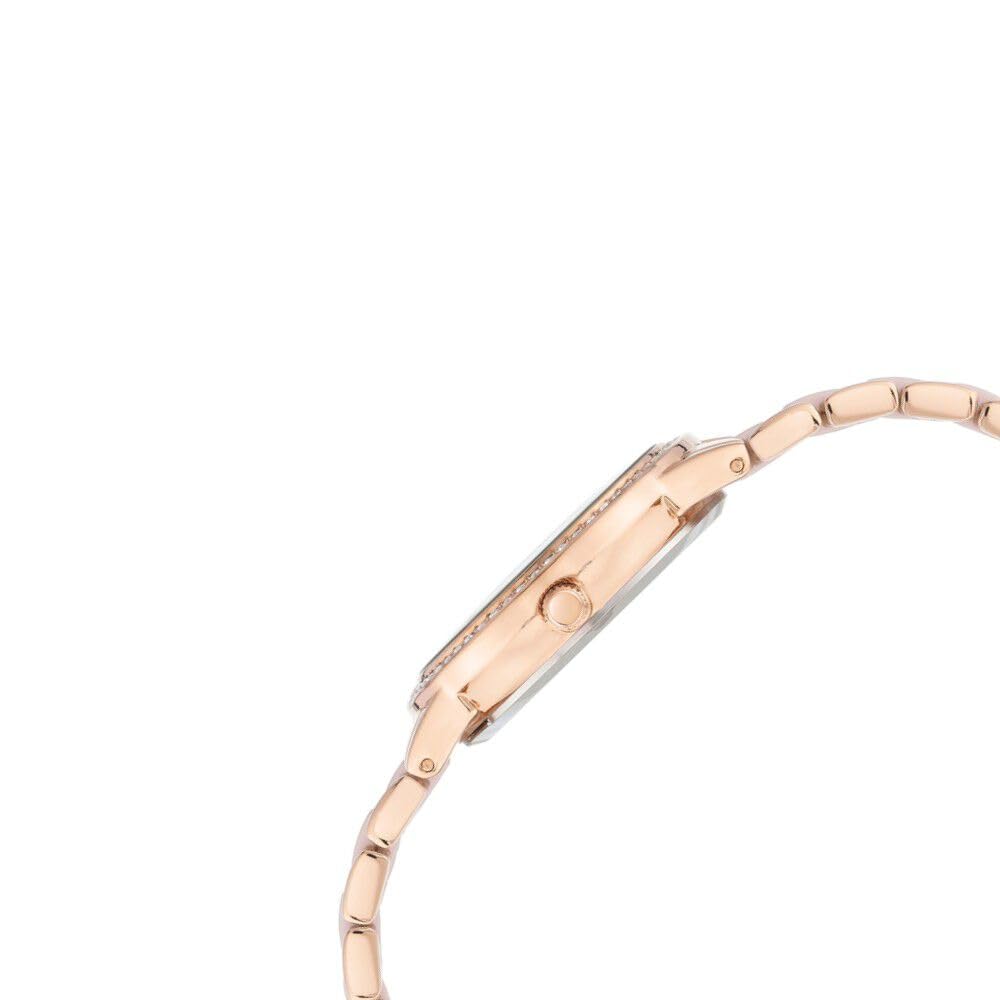 Anne Klein Quartz Analog Pink Dial Ceramic Strap Watch for Women-NEAK3672LPRG