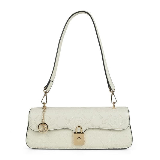 tresmode WARSAW White Vegan Leather Shoulder Bag
