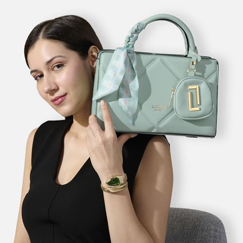 Lavie Luxe Women's Quaro26 Horizontal Small Satchel Handbag | Satchel Bag For Work | Ladies Purse | Stylish Shoulder Bag | Gift For Women