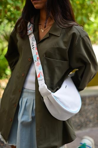 Eco Right Crossbody Bag, Sling Bag, Side Bag - Stylish Women's Purse With Adjustable Cotton Strap, Blue