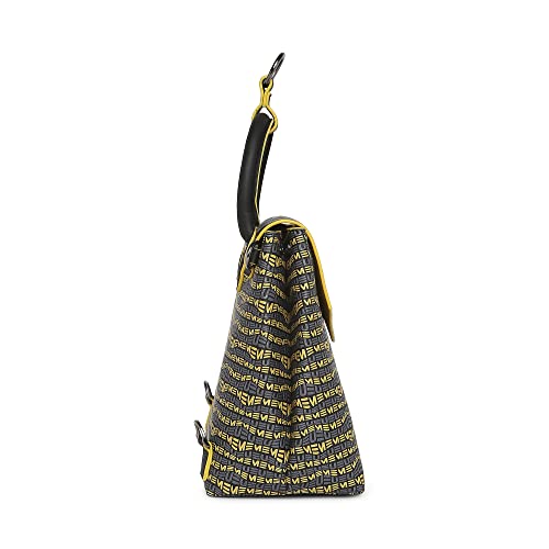 EUME Petal Tail Handbags for Women, Black | Stylish Ladies Purse for Women | Vegan Leather Dragonfly UV Printed | Messenger Bag | Tote Bags for Women | Designer Ladies Purse |