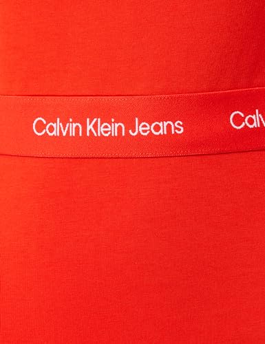 Calvin Klein Women's Cotton Bodycon above The Knee Dress (J20J219644XA7_RED_M)