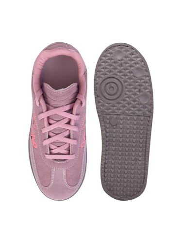 Shoetopia Women’s Peach Casual Sneakers | Lace-Up Low-Top Shoes with Cushioned Sole | Trendy Daily Footwear Walking Shoes EU39