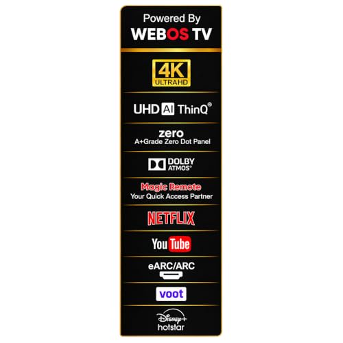 Haikawa Premium QLED 43 Inch Smart TV Luxe Series | Voice Assistant & Magic Remote, Bluetooth 2-Way | 3 HDMI, 2 USB Television