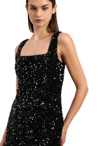 VERO MODA Women's A-Line Black Dress