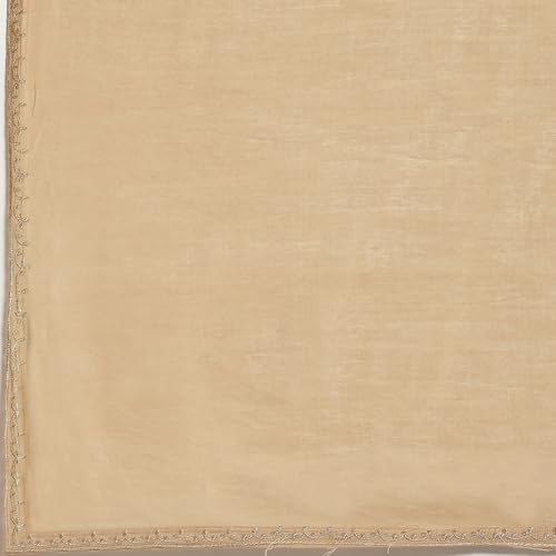 BIBA Women's Gold Polyester Dupatta_Free Size