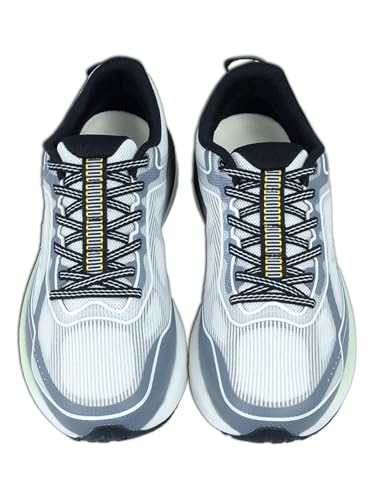 XTEP Mens Mesh Upper IP Midsole Lightweight Comfortable Stable Support Running Shoes I White/Grey/Orange