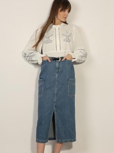 VERO MODA Women's Cotton Regular Fit White Top