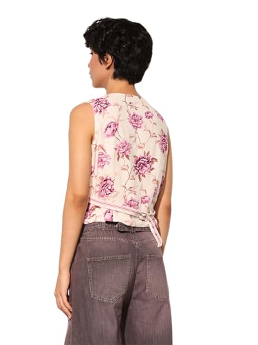 ONLY Women Regular Fit Pink Waistcoat