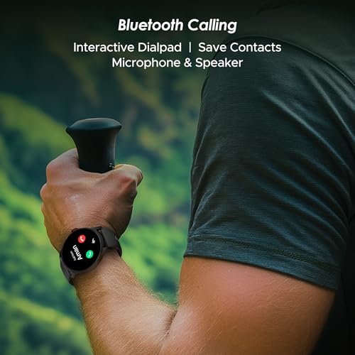 boAt Newly Launched Lunar Discovery w/ 1.39" (3.5 cm) HD Display, Turn-by-Turn Navigation, DIY Watch Face Studio, Bluetooth Calling, Emergency SOS, QR Tray, Smart Watch for Men & Women(Active Black)