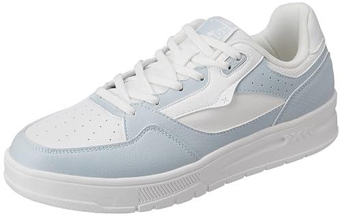 XTEP Canvas White,Green Classic Sneakers for Women Euro- 36