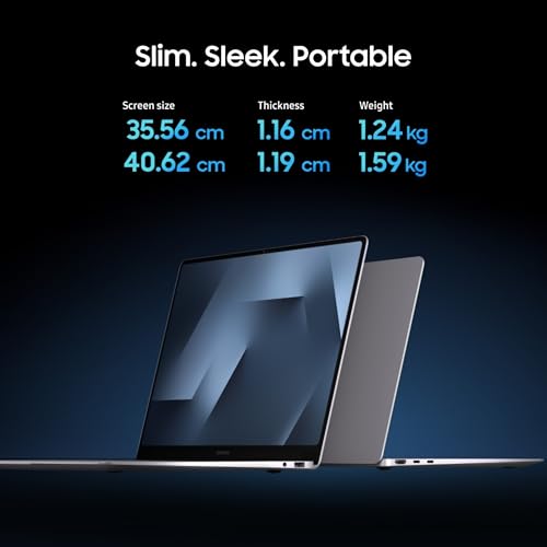 Samsung Galaxy Book6 Pro (Gray, 16GB RAM, 512GB SSD) | Intel Core Ultra 7 (Series 3) | 14" WQXGA+ Dynamic AMOLED 2X | 30Hrs Battery Life | 120 Hz Refresh Rate | Dolby Atmos Stereo Speakers | AI PC